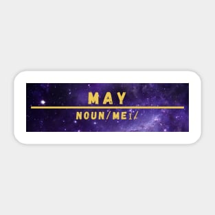 Word May Sticker